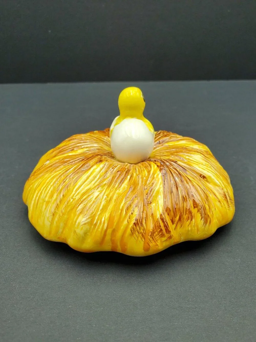 Sears Chicken Little Canister Hen on Nest Chicks Hatching Storage Jar